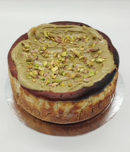 Tarta queso de pistacho