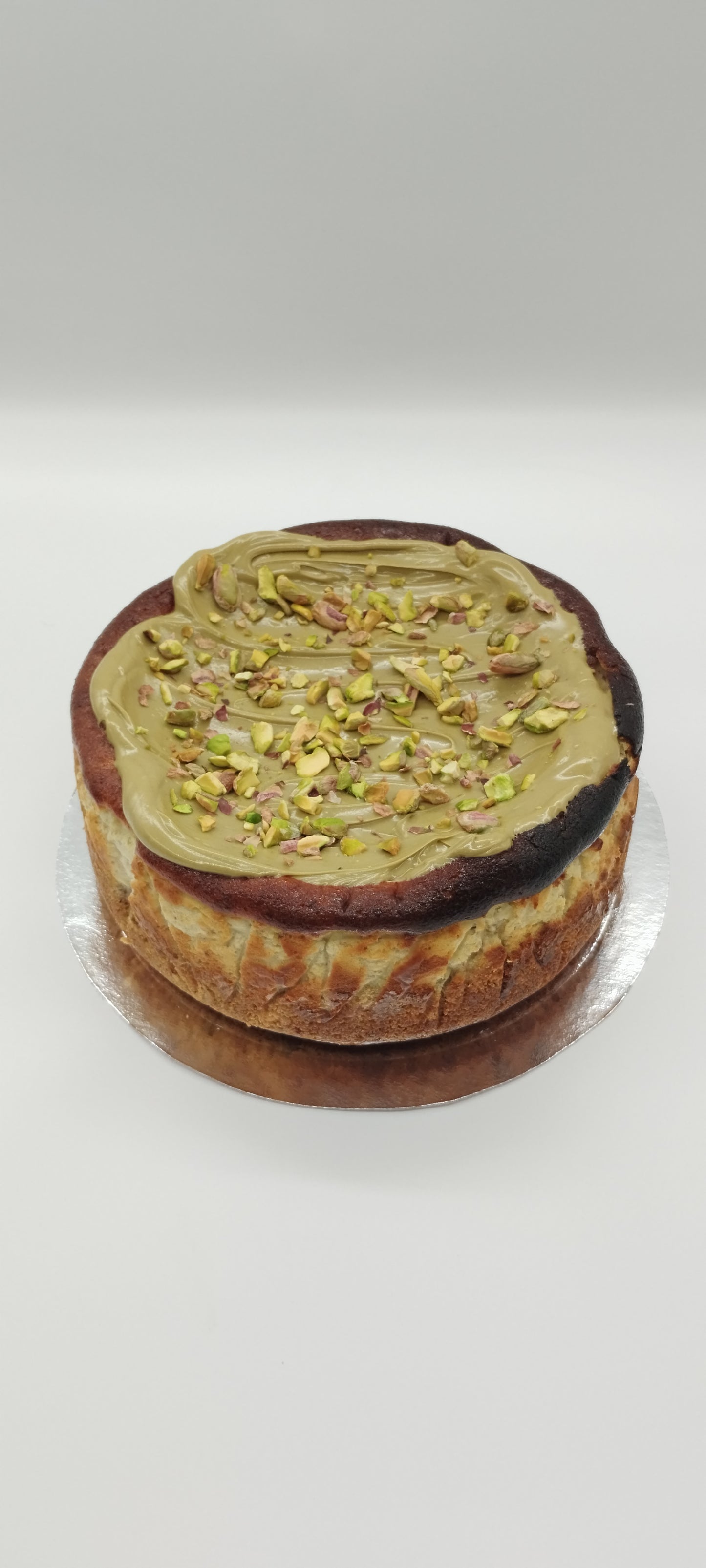 Tarta queso de pistacho