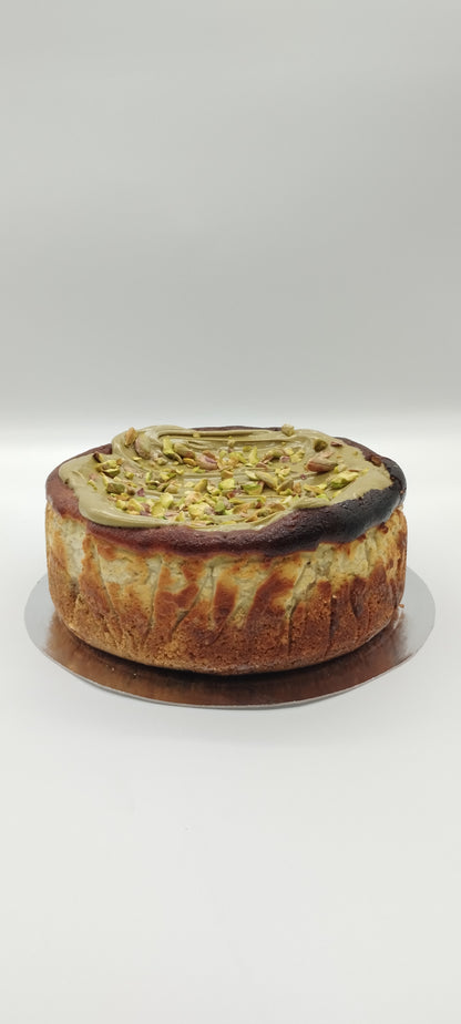 Tarta queso de pistacho